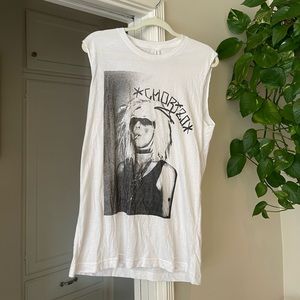 Grunge Graphic Muscle Tee